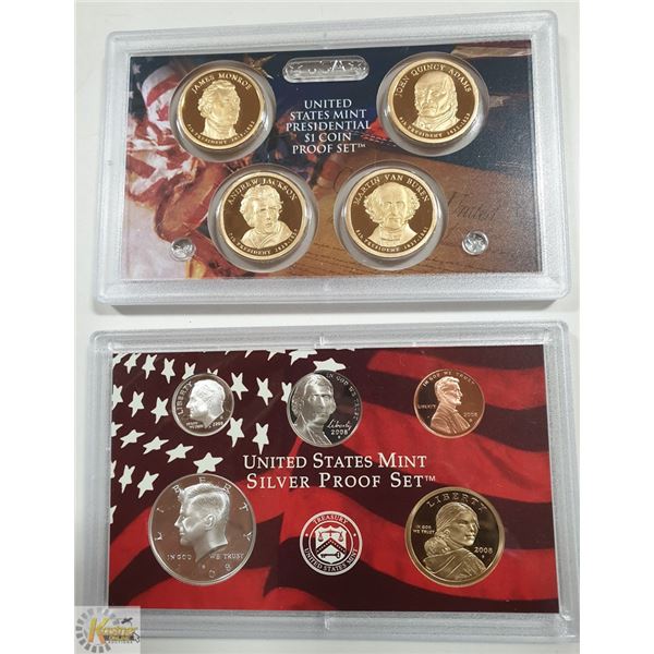 2008 USA PROOF SET OVER 1/2 OZ 90% SILVER W/CAMEOS