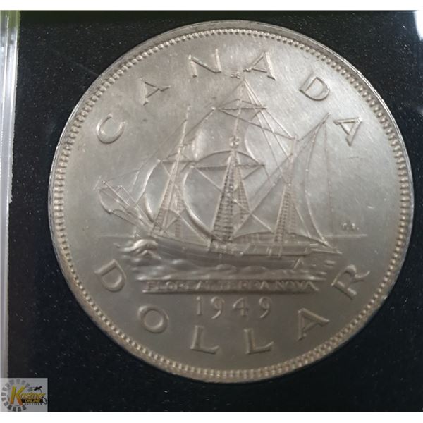 1949 CANADIAN DOLLAR 80% SILVER