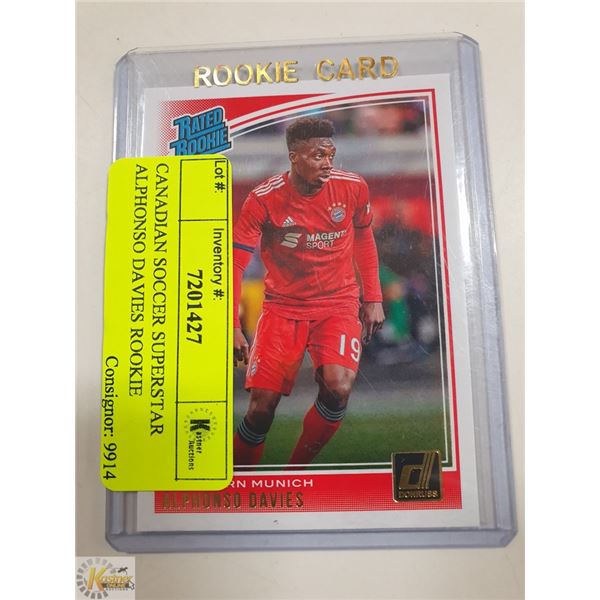 CANADIAN SOCCER SUPERSTAR ALPHONSO DAVIES ROOKIE