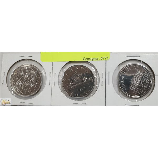1971,1971,1973 CANADIAN DOLLARS