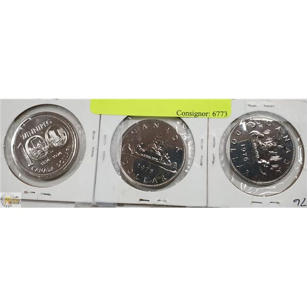 1974,1975,1976 CANADIAN DOLLARS