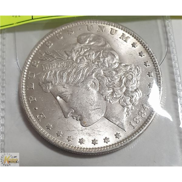 1884 USD MORGAN SILVER DOLLAR