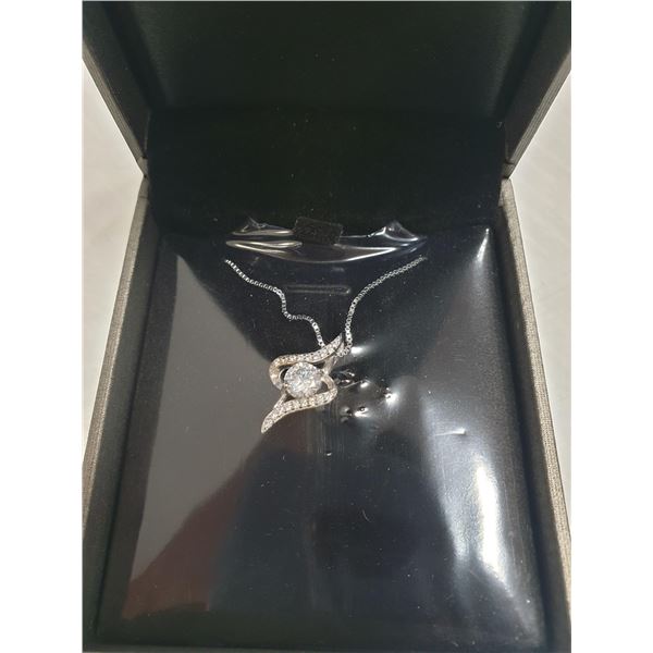 .925 SILVER CHAIN WITH CZ PENDANT