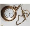 Image 1 : ELGID GOLD PLATE POCKET WATCH C-1891