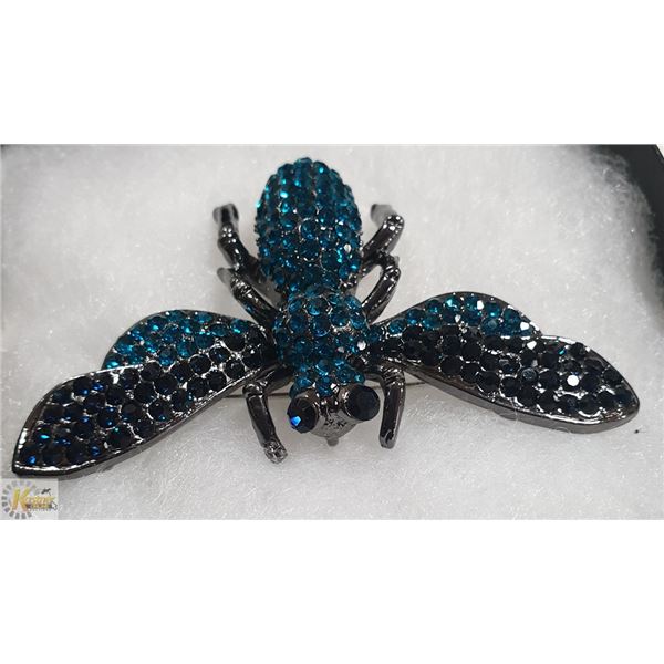 RHINESTONE WASP BROOCH