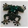 Image 1 : RHINESTONE FROG BROOCH