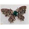Image 1 : RHINESTONE BUTTERFLY BROOCH