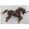 Image 1 : RHINESTONE UNICORN BROOCH