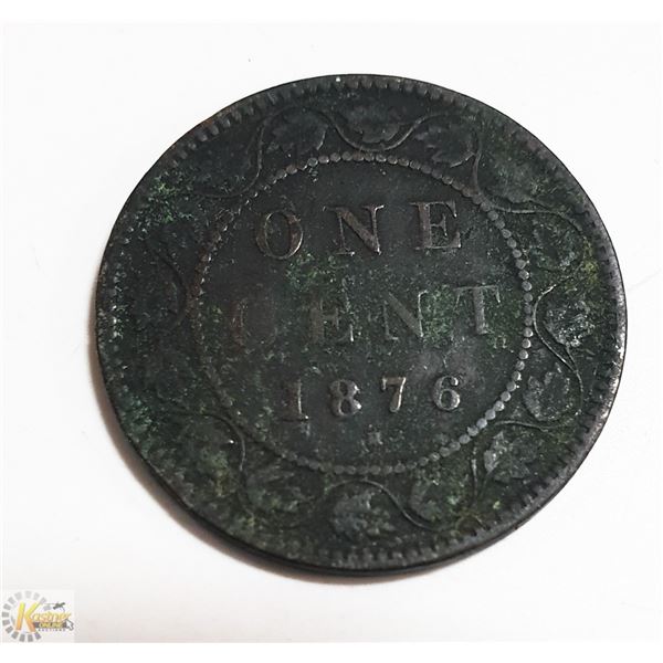 1876 CANADIAN LARGE PENNY