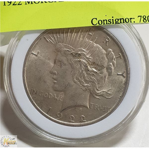 USA 1922 MORGAN SILVER DOLLAR