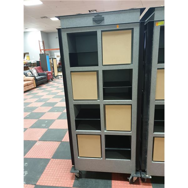 HEAVY DUTY HARLEY DAVIDSON DISPLAY RACK ON WHEELS