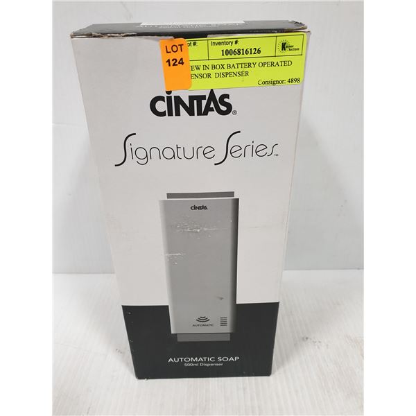 NEW IN BOX BATTERY OPERATED SENSOR  DISPENSER