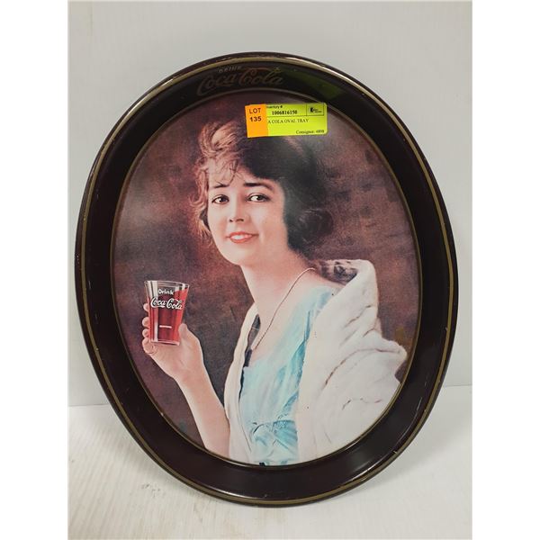 OLD COCA COLA OVAL TRAY