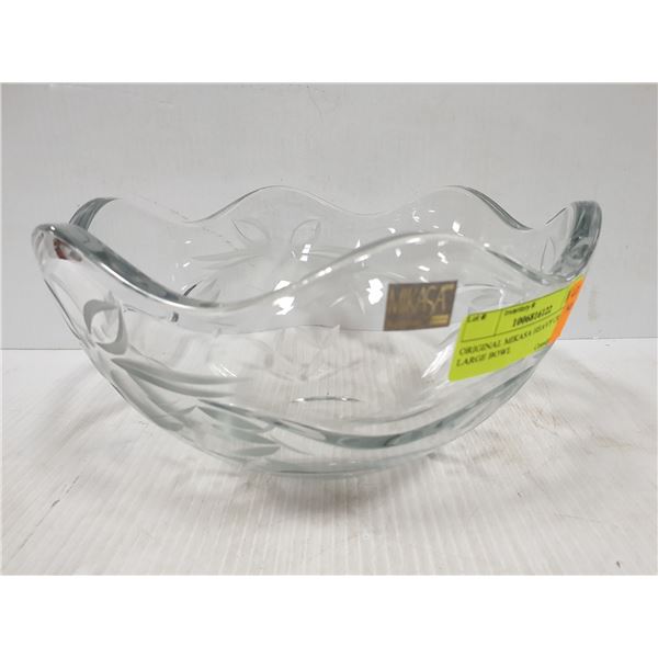 ORIGINAL MIKASA HEAVY CRYSTAL LARGE BOWL