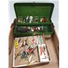Image 1 : FISHING TACKLE BOX AND MANY LURES INCLUDES LEN