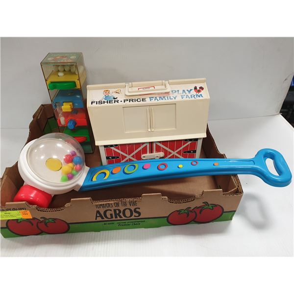 VINTAGE FISHER PRICE 3 PIECES INCLUDES 1970 TUMBLE