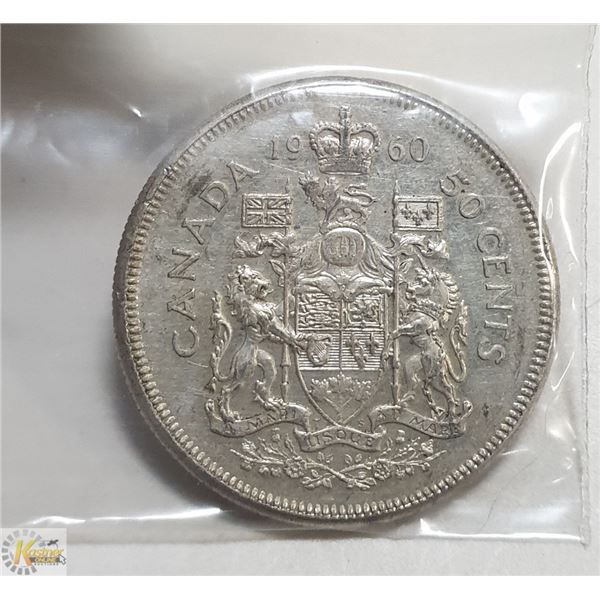 1960 SILVER HALF DOLLAR CANADIAN