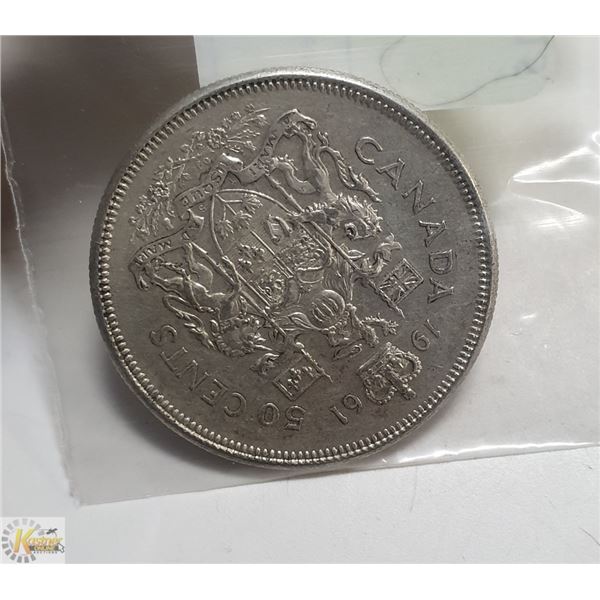 1961 SILVER HALF DOLLAR CANADIAN