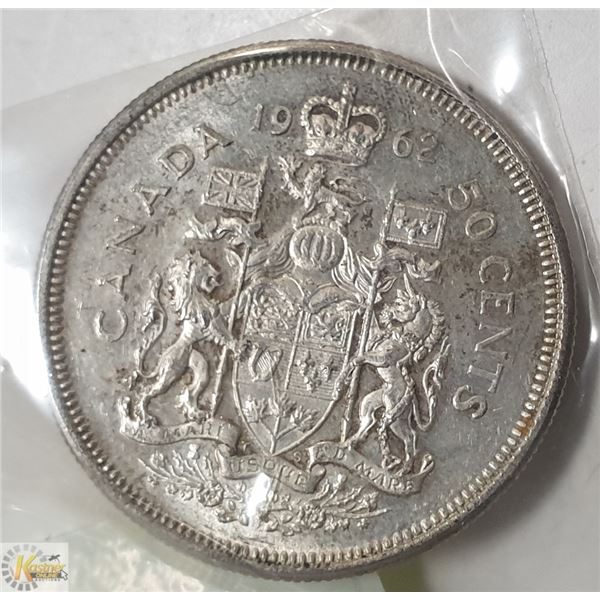 1962 SILVER HALF DOLLAR CANADIAN