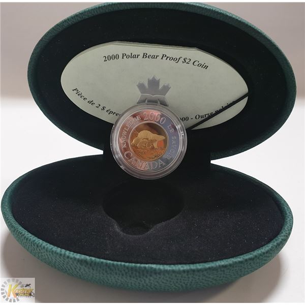 2000 SILVER PROOF CANADA $2 (3 BEARS)