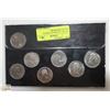 Image 2 : LOT OF 7 CANADA $1 COINS IN COLLECTORS BOARD