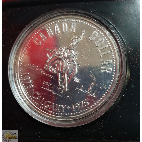 1975 CALGARY CENTENNIAL SILVER DOLLAR