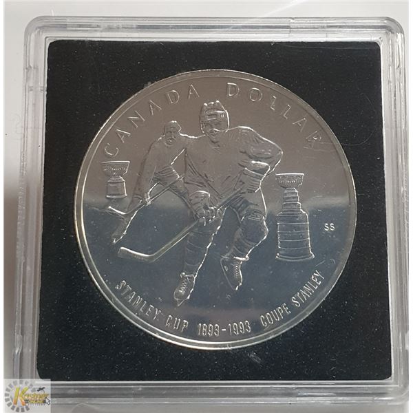 1993 STANLEY CUP UNC CANADA SILVER DOLLAR
