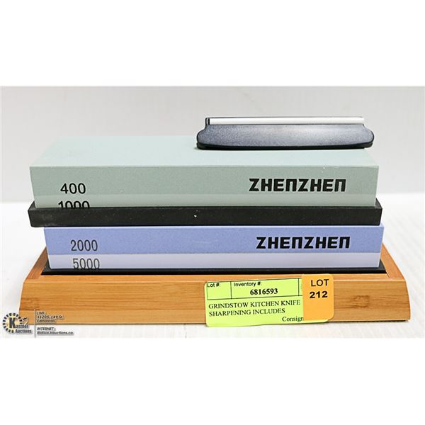 GRINDSTOW KITCHEN KNIFE SHARPENING INCLUDES