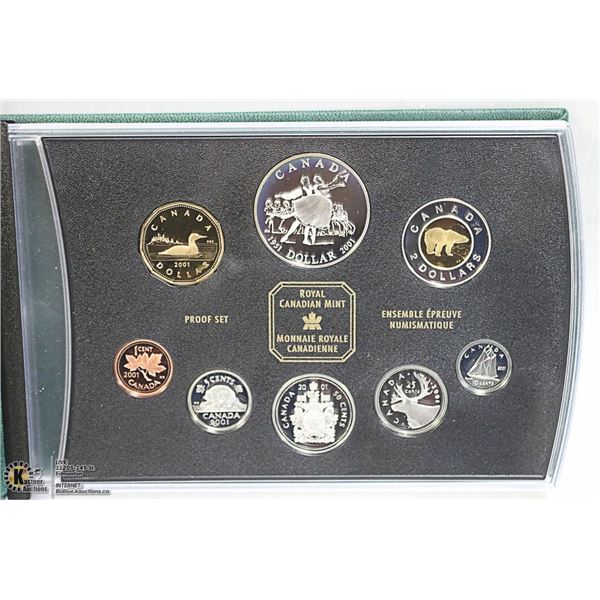 2001 CANADIAN PROOF COINAGE SET