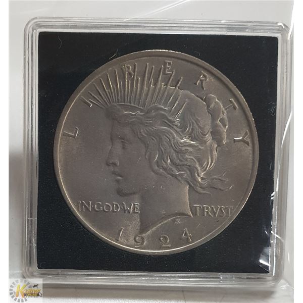 SUPERB HIGH GRADE 1924 USA SILVER PEACE DOLLAR