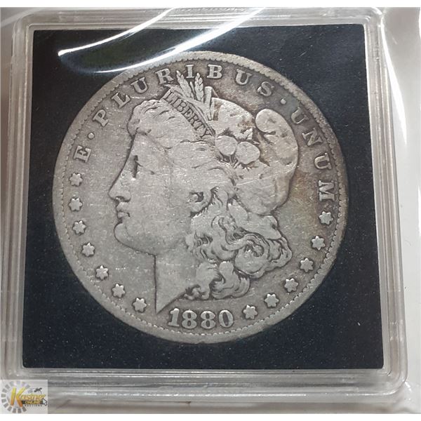 1880O LOWER MINTAGE USA SILVER MORGAN DOLLAR