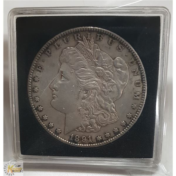 1891S LOWER MINTAGE USA SILVER MORGAN DOLLAR