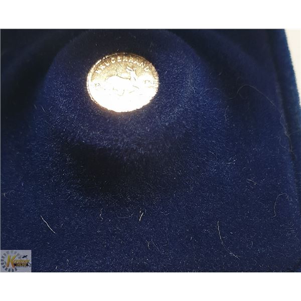 14K GOLD KRUGERRAND MINIATURE IN CASE