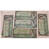 Image 1 : 5 X 1967 $ 1 CANADIAN DOLLAR CENTENIAL BILLS