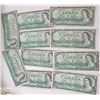 Image 1 : 10 X 1954 CANADIAN $ 1 DOLLAR BILLS