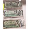 Image 1 : LOT OF 9 MIXED CANADA $1 BANKNOTES