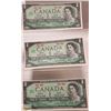 Image 1 : 3 UNCIRCULATED 1967 $1 BILLS WITH NO SERIAL #