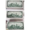 Image 2 : 3 UNCIRCULATED 1967 $1 BILLS WITH NO SERIAL #