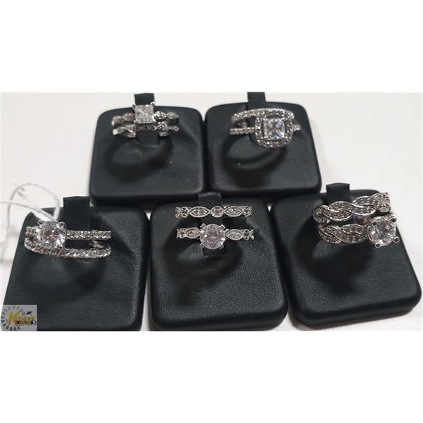 LADIES RINGS SET OF 5 (6)