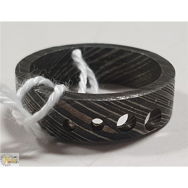DAMACUS - HAND MADE STEEL RING- NEW (25)