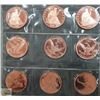 Image 1 : USA .999 PURE 1 OZ. CAMEO COPPER COINS,