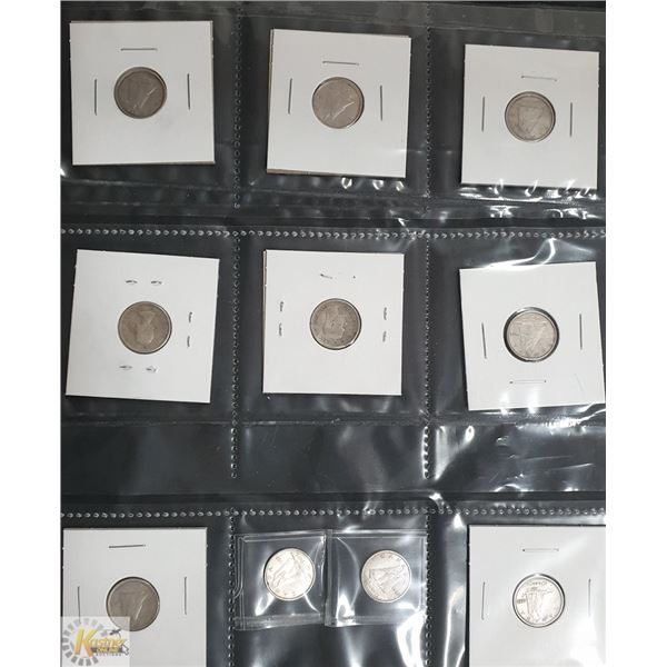 CANADIAN $1.00 IN OLD SILVER, GEORGE VI -UP