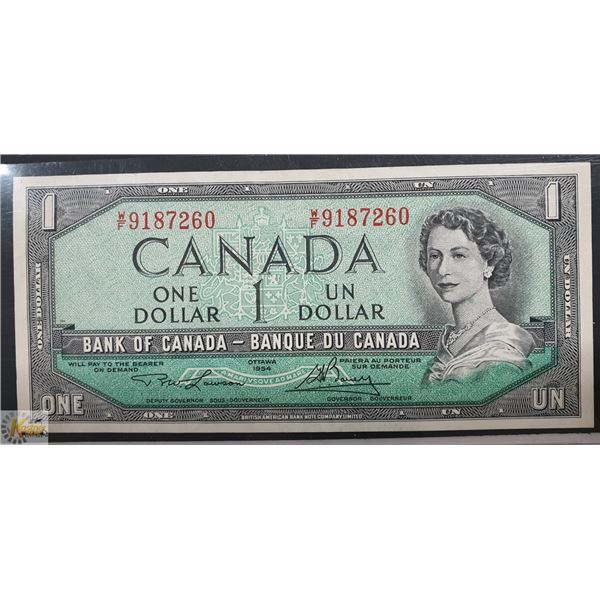 1954 CANADIAN $1 LAWSON BOUEY W/F BC-37D