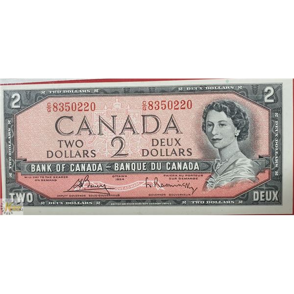 $2 1954 UNC. BC-38C C/G BOUEY-RASMINSKY