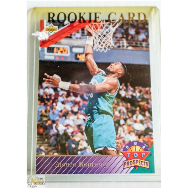 1993 UPPERDECK ALONZO MOURNING ROOKIE CARD