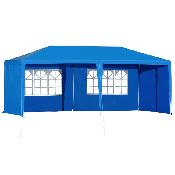 NEW BLUE 10FT X 20FT WEDDING PARTY EVENT TENT