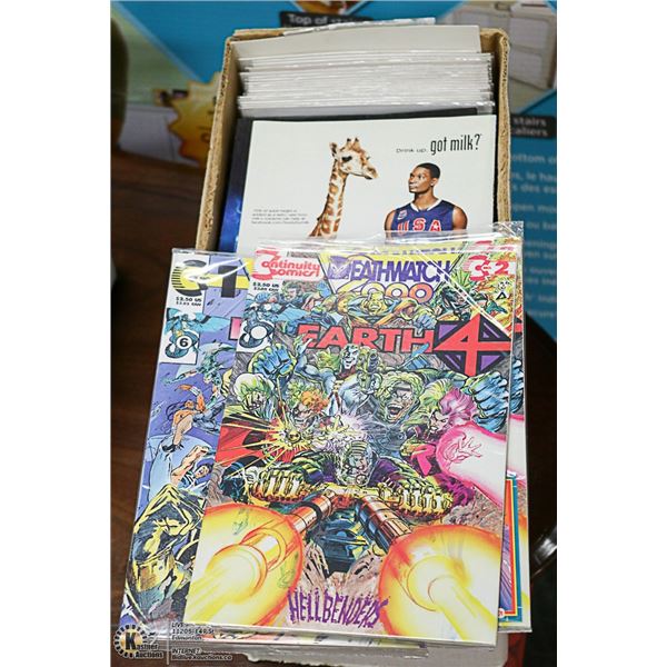 BOX OF FANTASTIC FOUR AND NEW MUTANTS COMICS