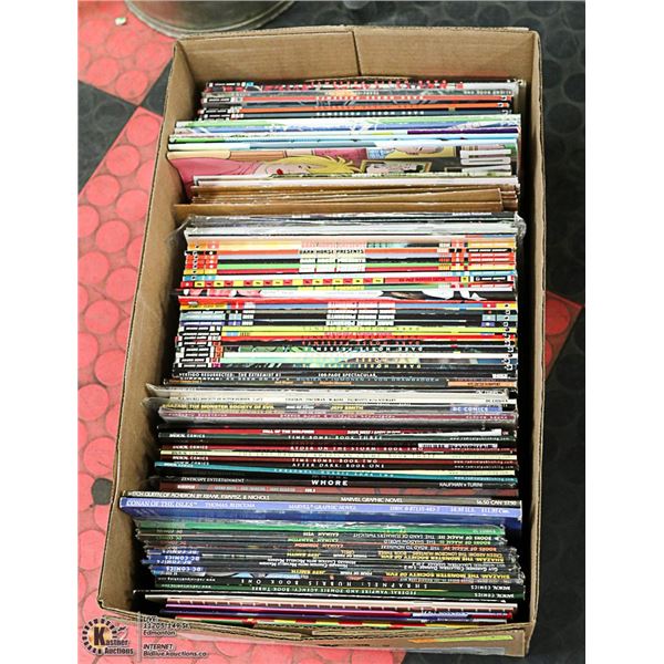 BOX OF MOSTLY GRAPHIC NOVELS