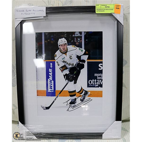 FRAMED EVAN BOUCHARD AUTOGRAPH