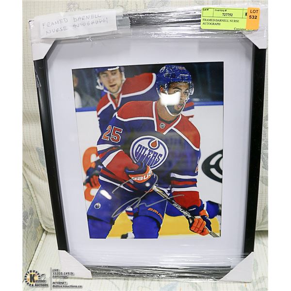 FRAMED DARNELL NURSE AUTOGRAPH